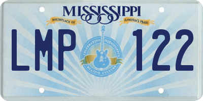 MS license plate LMP122
