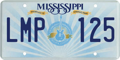 MS license plate LMP125