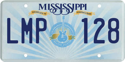 MS license plate LMP128