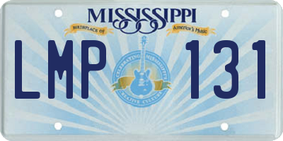 MS license plate LMP131