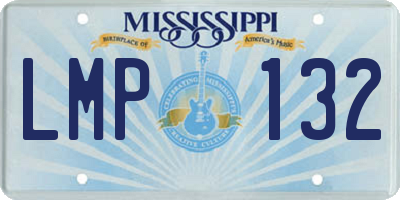 MS license plate LMP132
