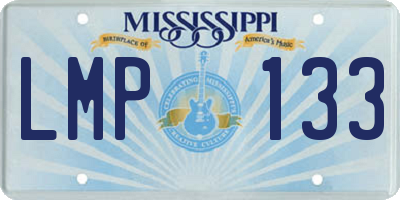 MS license plate LMP133