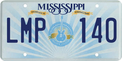 MS license plate LMP140