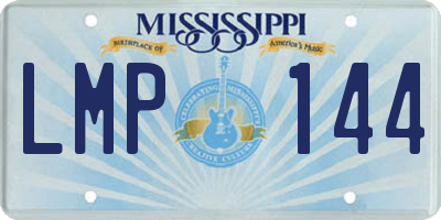 MS license plate LMP144