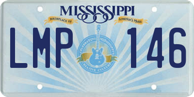 MS license plate LMP146