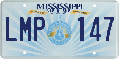 MS license plate LMP147