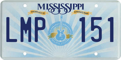 MS license plate LMP151