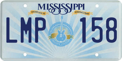 MS license plate LMP158