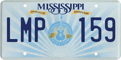MS license plate LMP159