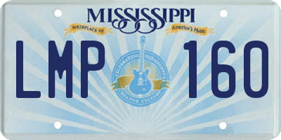 MS license plate LMP160