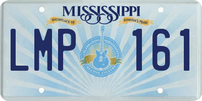 MS license plate LMP161
