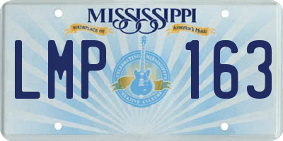 MS license plate LMP163