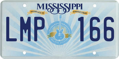 MS license plate LMP166