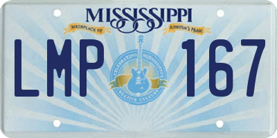 MS license plate LMP167