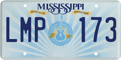 MS license plate LMP173