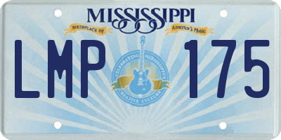 MS license plate LMP175