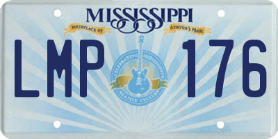 MS license plate LMP176