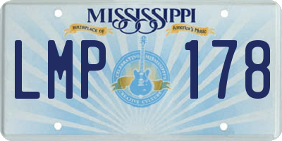 MS license plate LMP178