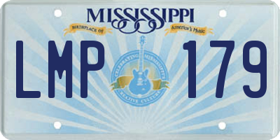 MS license plate LMP179