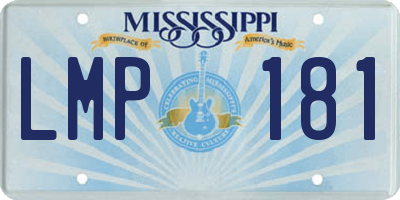 MS license plate LMP181