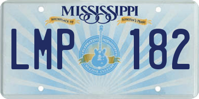 MS license plate LMP182