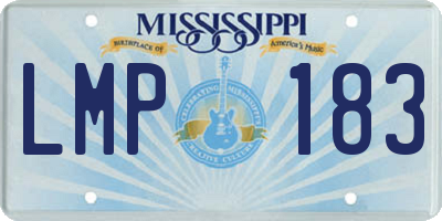 MS license plate LMP183