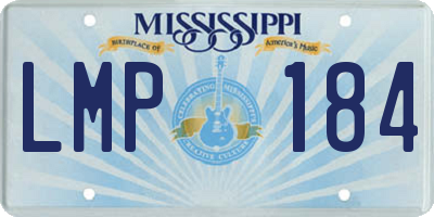 MS license plate LMP184