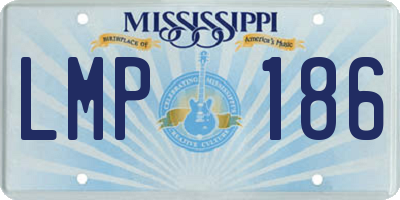 MS license plate LMP186