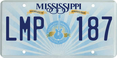 MS license plate LMP187