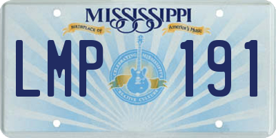MS license plate LMP191