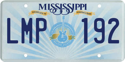 MS license plate LMP192