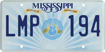 MS license plate LMP194