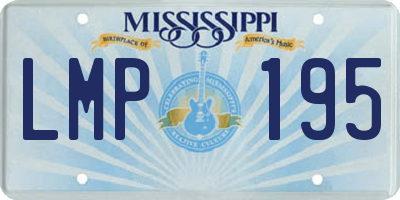 MS license plate LMP195