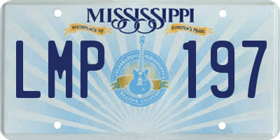MS license plate LMP197
