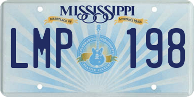 MS license plate LMP198