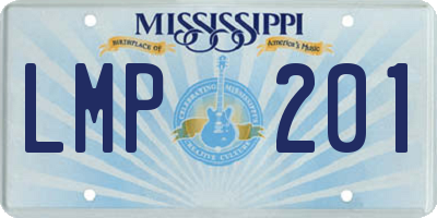 MS license plate LMP201