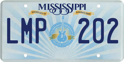 MS license plate LMP202