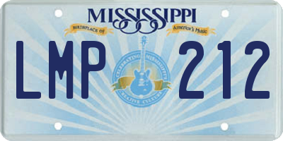 MS license plate LMP212