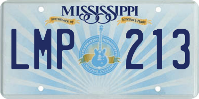 MS license plate LMP213