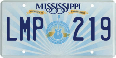MS license plate LMP219