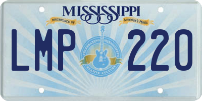 MS license plate LMP220