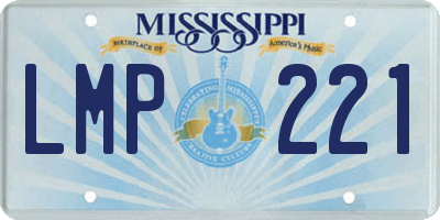 MS license plate LMP221