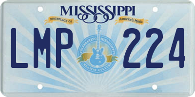 MS license plate LMP224