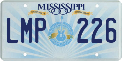 MS license plate LMP226