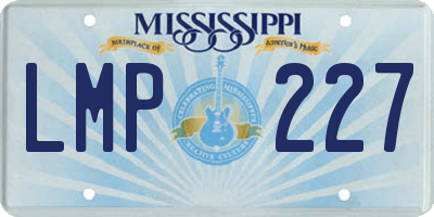 MS license plate LMP227
