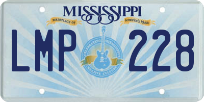 MS license plate LMP228