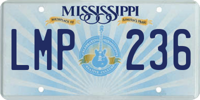 MS license plate LMP236