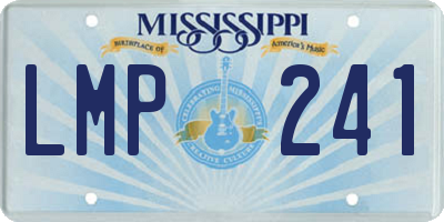 MS license plate LMP241