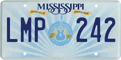 MS license plate LMP242