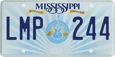 MS license plate LMP244